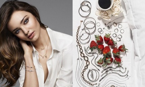 Miranda Kerr 与 SWAROVSKI 合作设计首饰系列